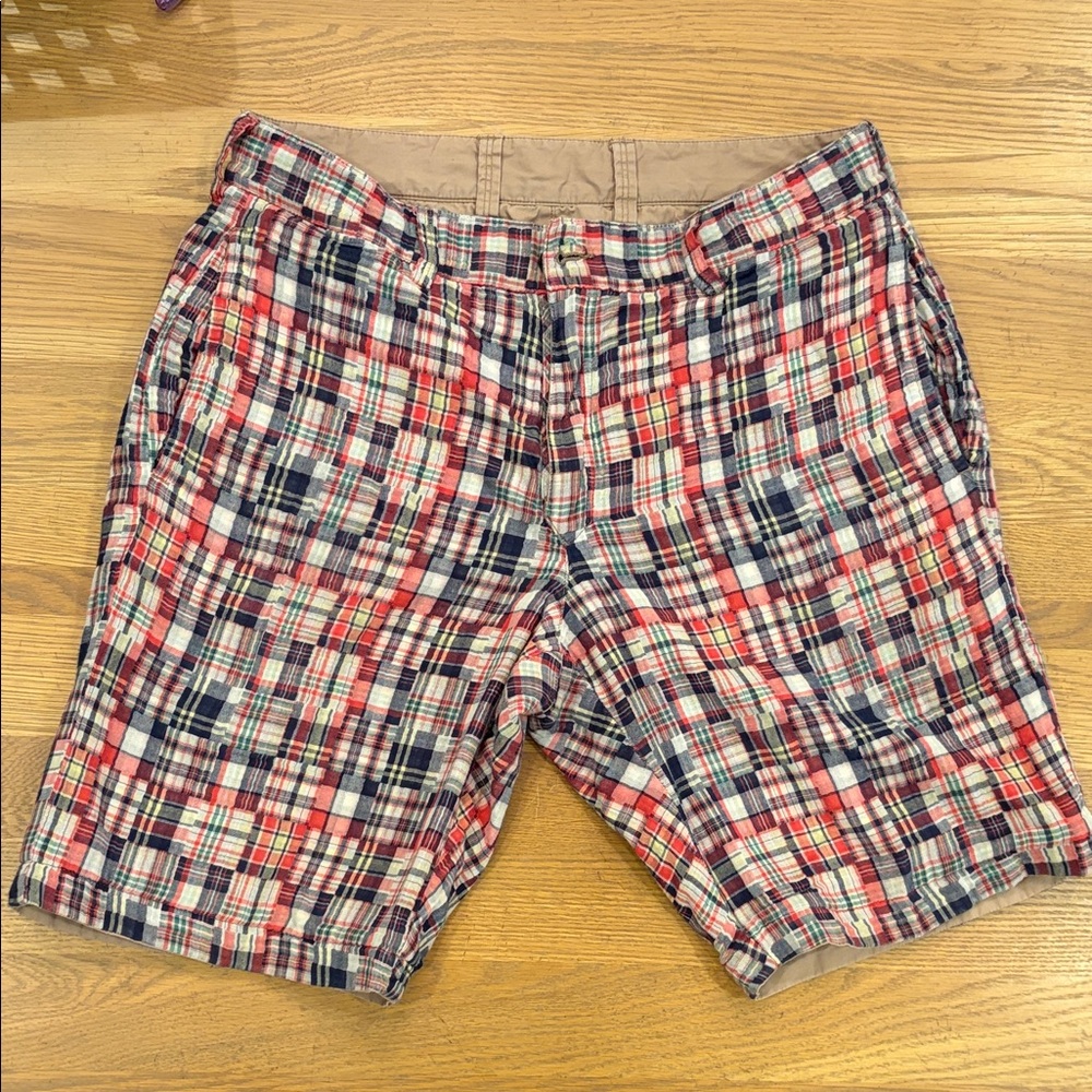 Splendid Mills madras reversible shorts with pockets